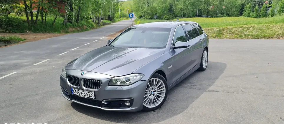 bmw seria 5 małopolskie BMW Seria 5 cena 64900 przebieg: 153000, rok produkcji 2014 z Mogilno